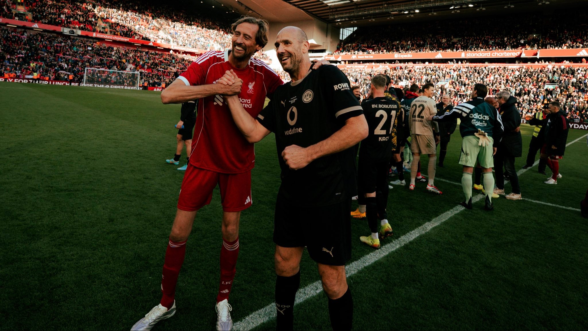 高人会面利物浦  多特蒙德