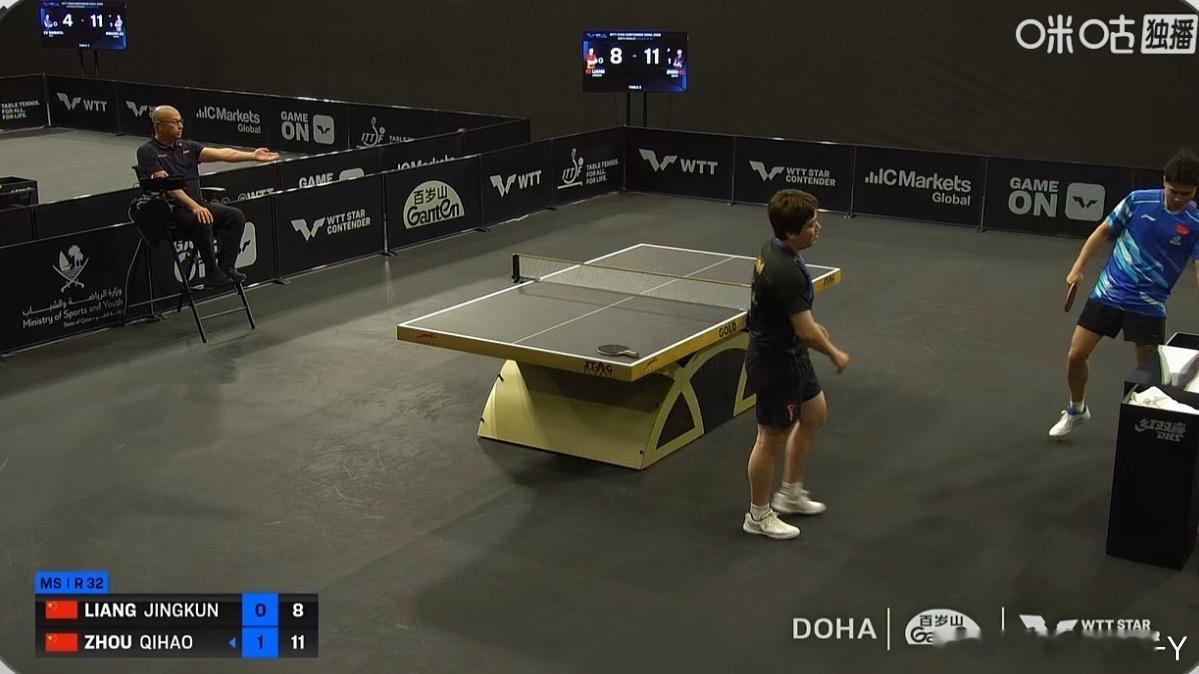 周启豪2-0梁靖崑稳住 不要想是2-0领先了下一局当成0-2落后打 