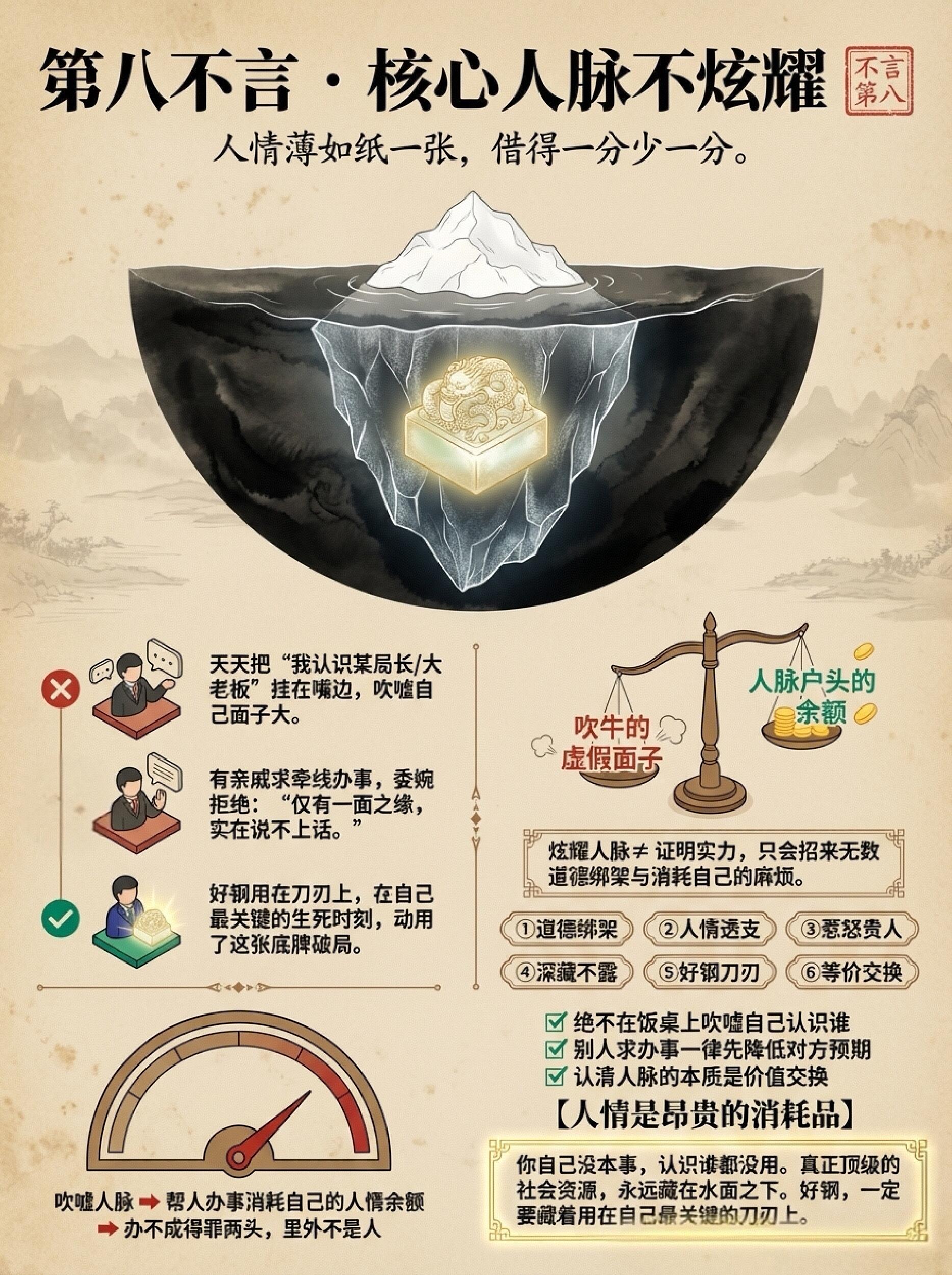 顶级社交防身术，中国人的“十不言”天规 