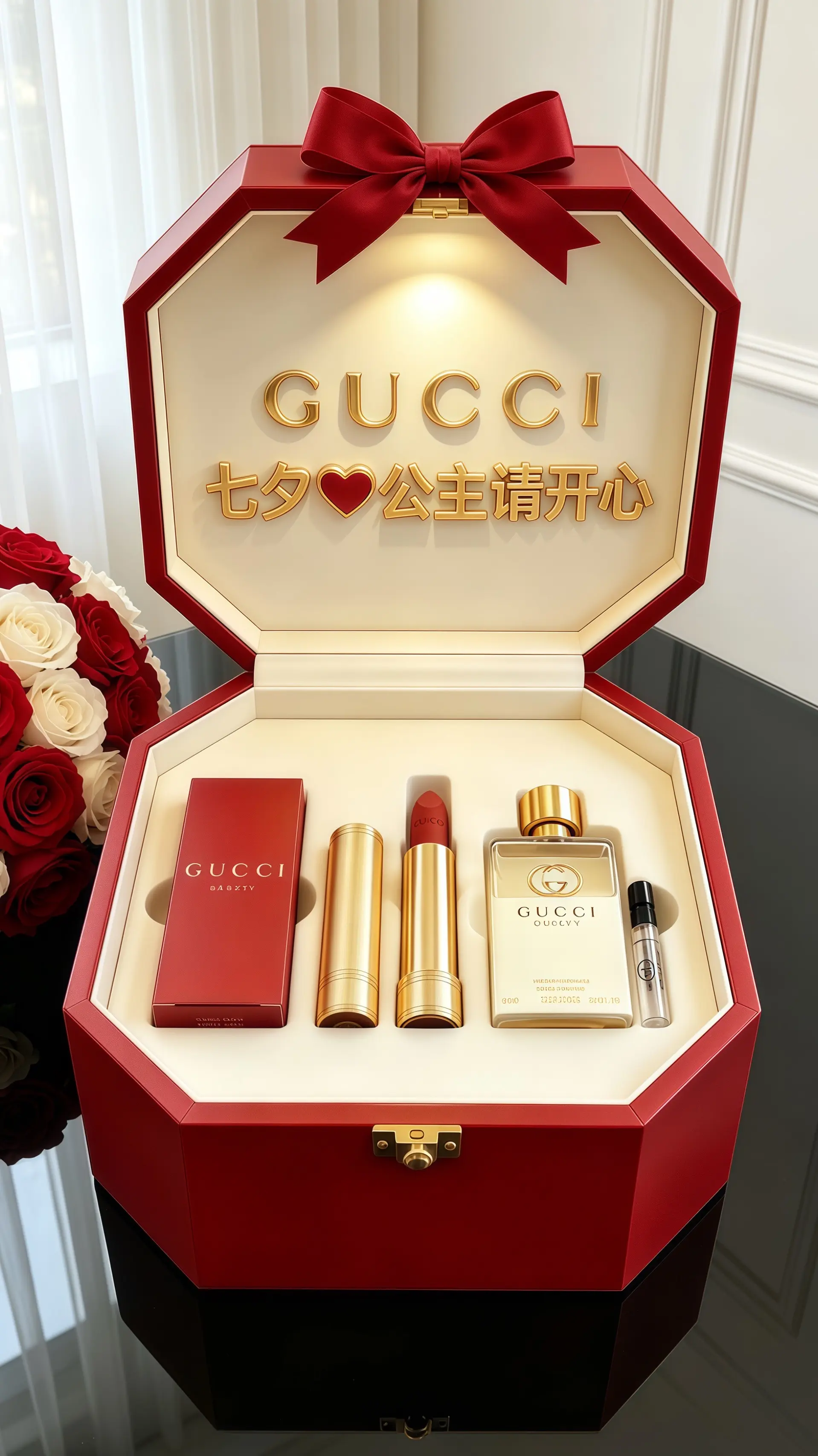 gucci礼盒 女生不能拒绝的礼物 七夕节礼物  女生喜欢收到的礼物 七夕礼物