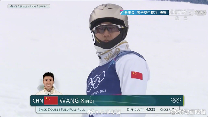 #王心迪金牌#【祝贺！王心迪夺冠！】在刚结束的米兰冬奥会#自由式滑雪男子空中技巧