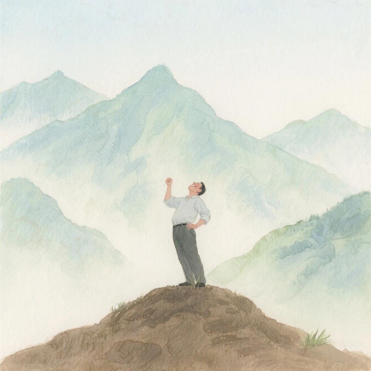 井里的蛙，以为天只有圆盖大，便得意地鼓噪。见识浅的人也如此，目光被方寸之地框住，