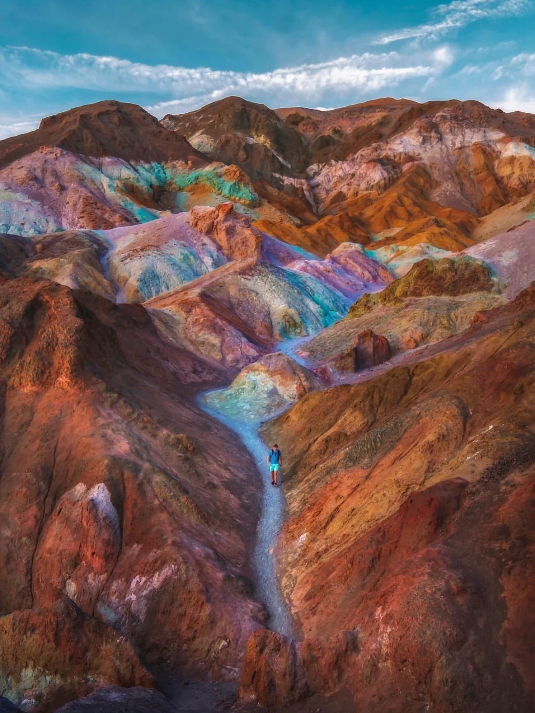 美国旅行🌈死亡谷惊艳调色板大自然鬼斧神功