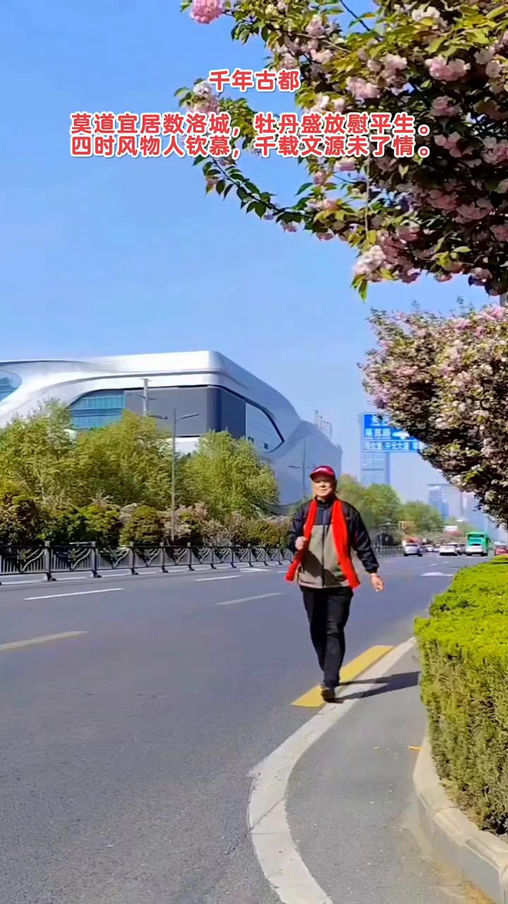 千年古都。
莫道宜居数洛城，牡丹盛放慰平生。
四时风物人钦慕，千载文源未了情。