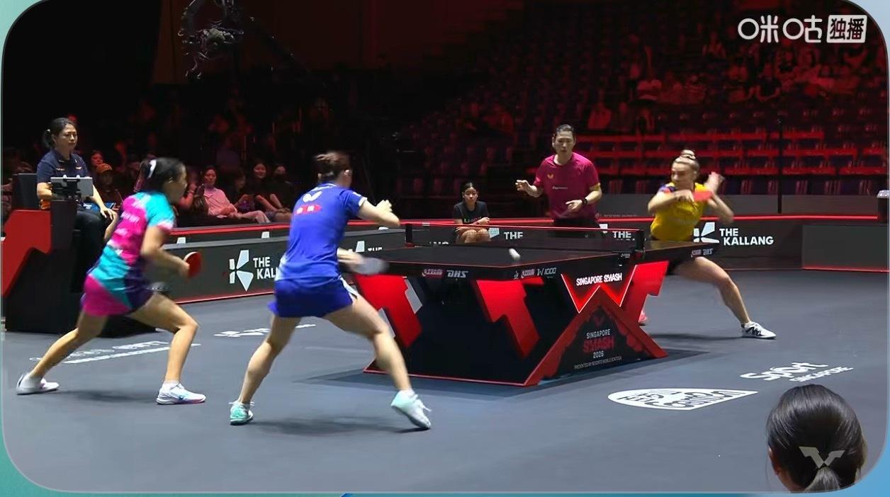 2026新加坡大满贯女子双打4-2申裕斌/长崎美柚3-0迪亚科努/肖瑶茜（11-