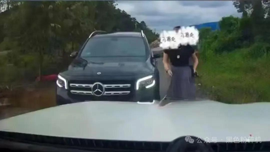 这个路该不该让？奔驰姐霸气威武。