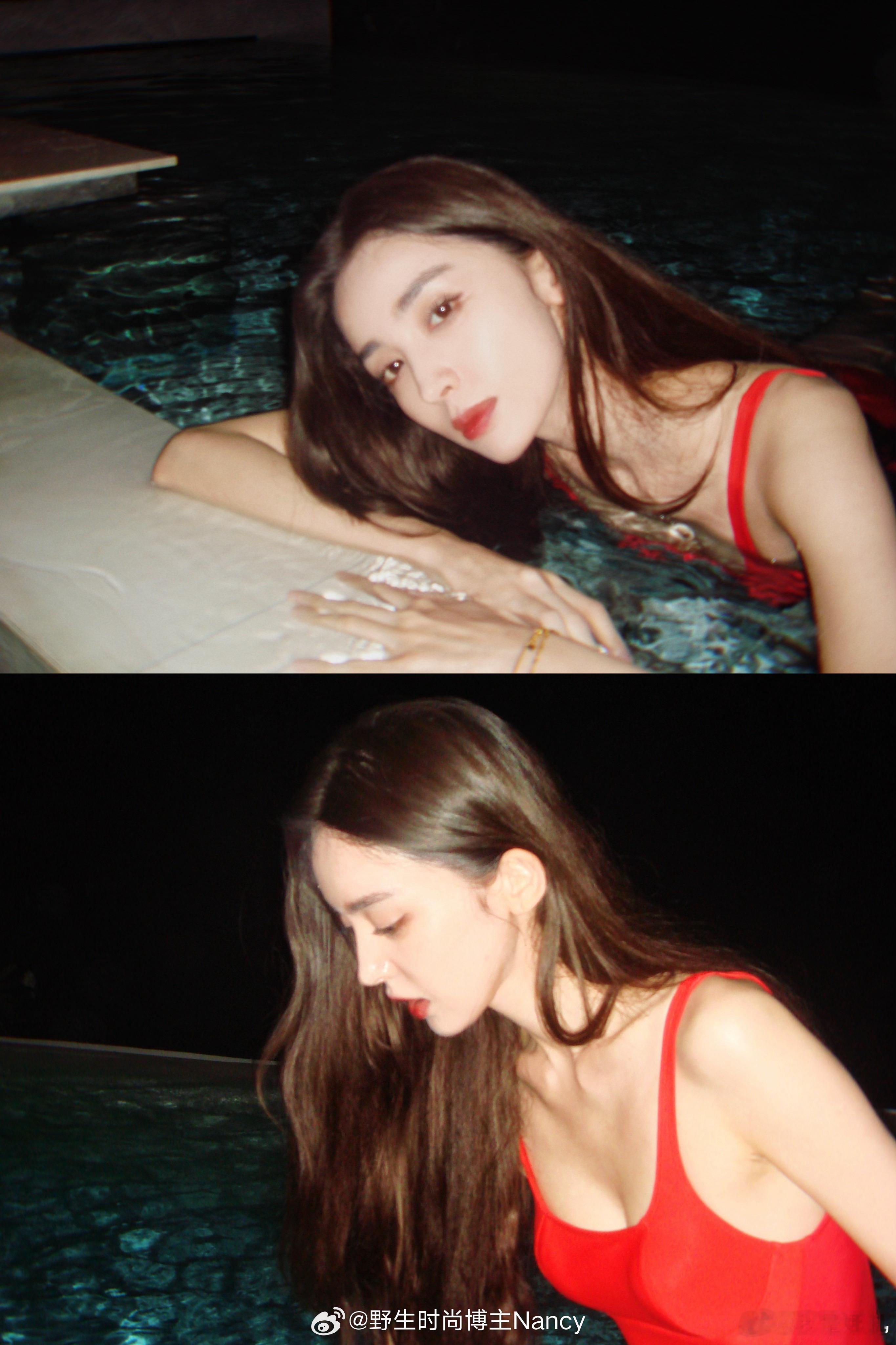 娜扎分享泰国旅拍照，白得发光的皮肤美得耀眼～ ​​​