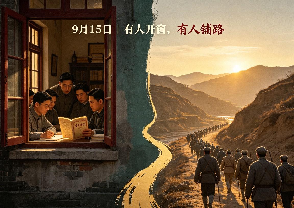 9月15日最动人的历史：有人赶路铺路，有人提笔开窗，皆为照亮后人
 
历史很奇妙