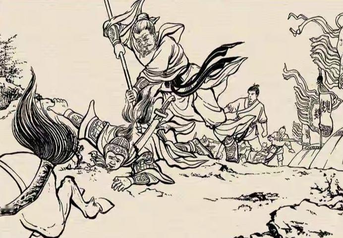 "大丈夫立功报国就在今天！"
话说东吴老将丁奉率军渡江迎战魏军。只见岸边魏兵严阵