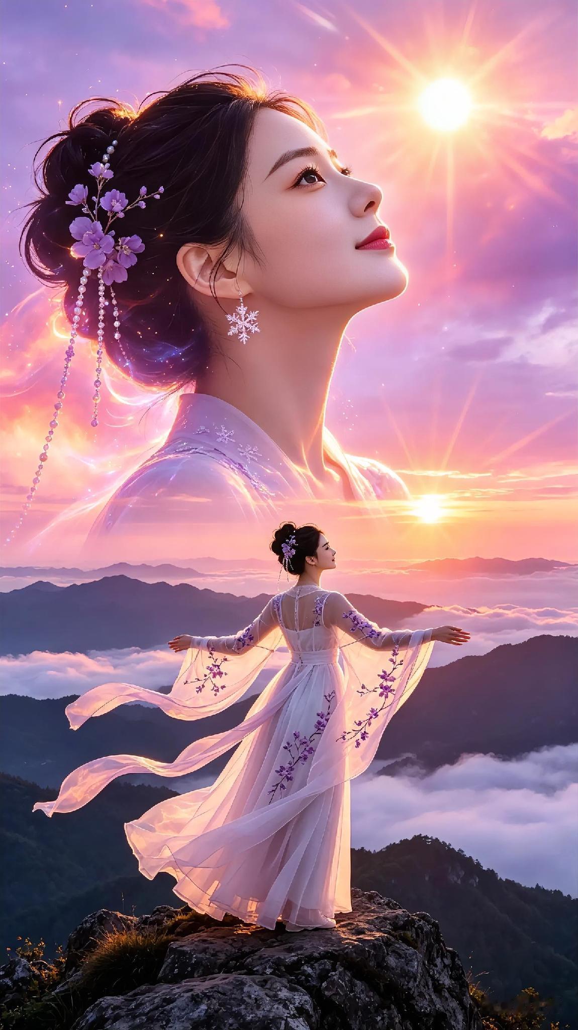 仙气缭绕，古风飘逸，云海之上，唯我独尊。
飞升云海 
仙气神女 
仙气飘落 
仙