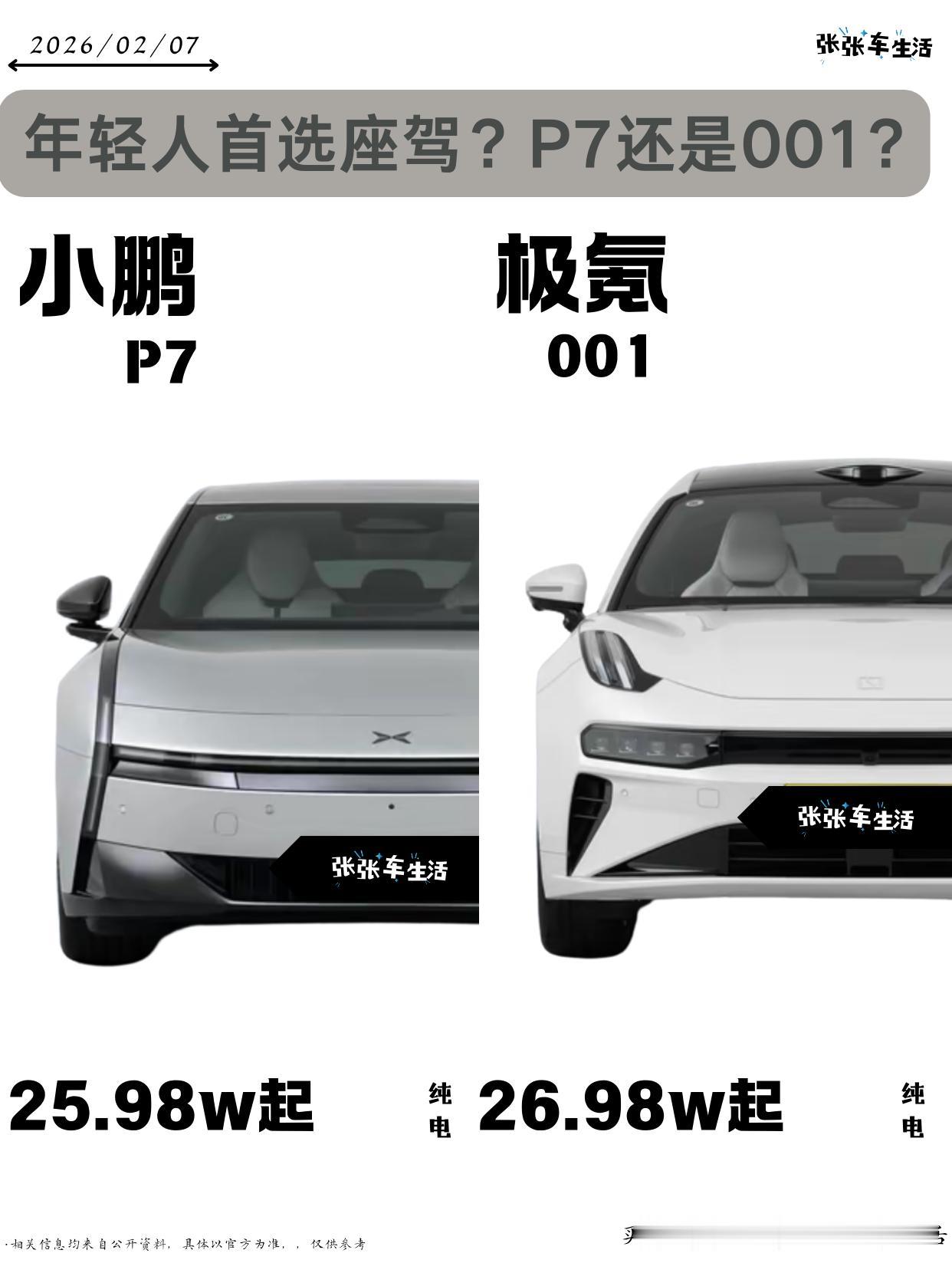 性能轿跑绕不开的小鹏P7和极氪001，就动力输出而言，001的零百加速只要3.0