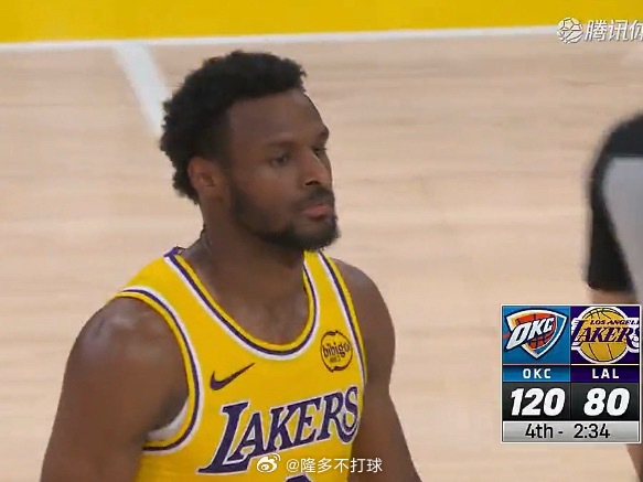 布朗尼回来！继续来打收官时间雷霆vs湖人