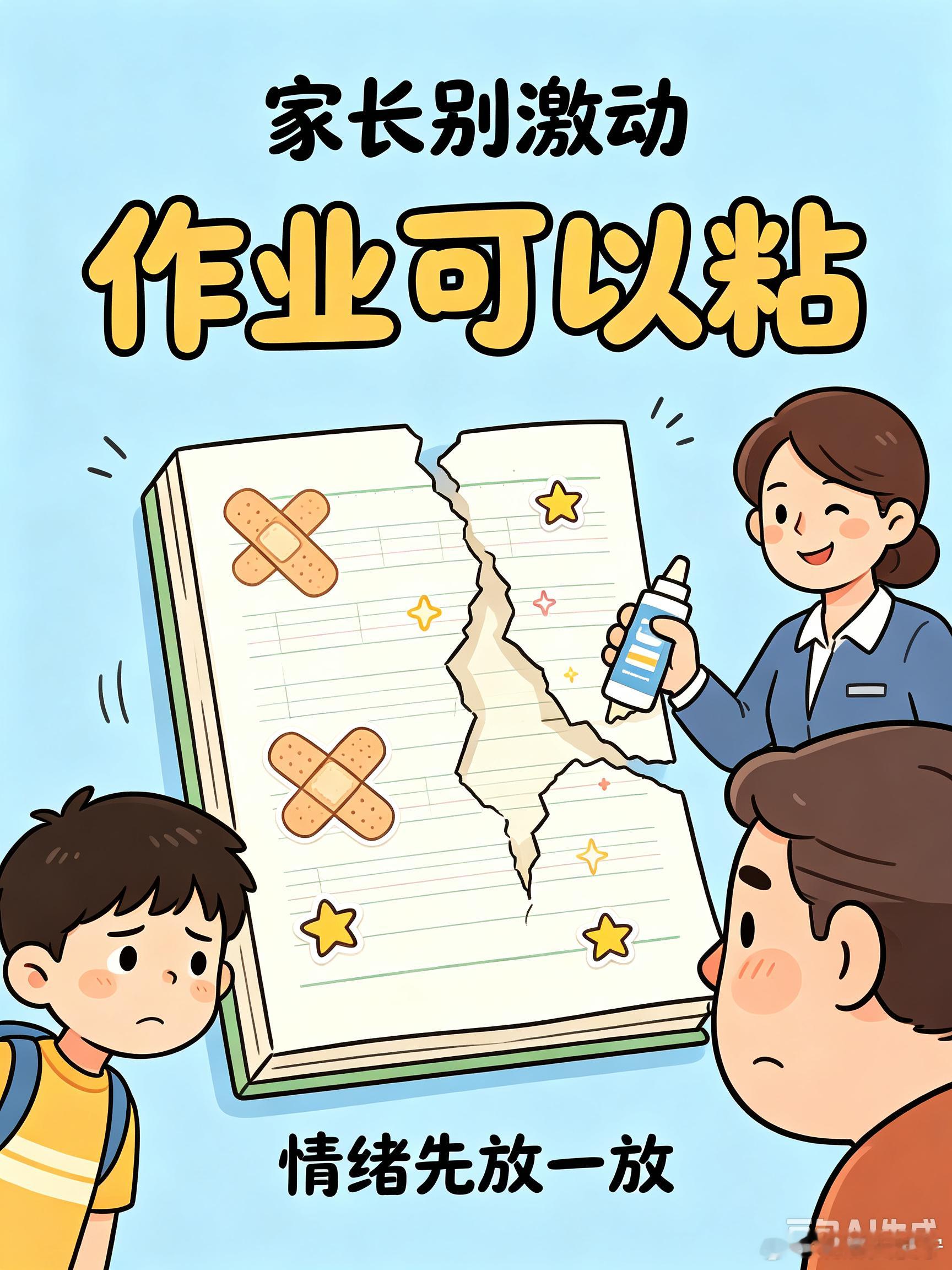 家长撕孩子作业老师怎么回复辅导作业真的很磨人……不写作业，母慈子孝；一写作业，鸡