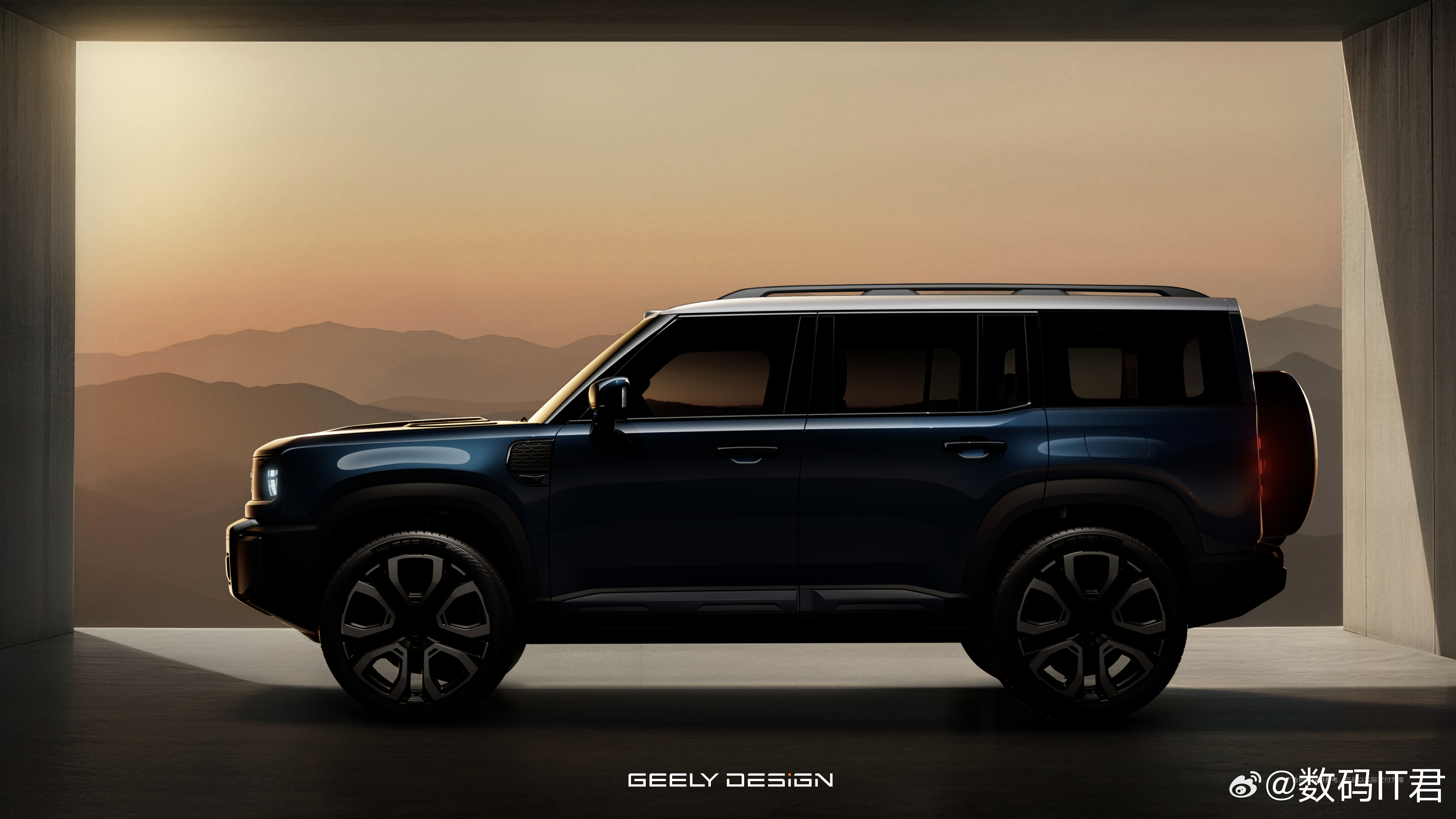 吉利全地形硬核SUV命名官宣银河战舰700这名字，真TM帅。尤其那根中央操纵杆，