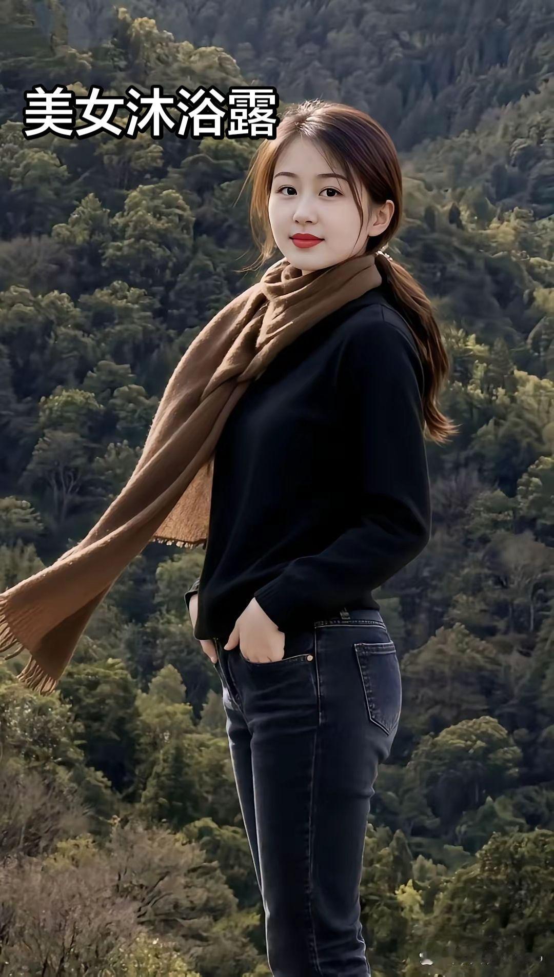 大自然的景色真美 青春活力 好身材好气质 山里姑娘 心动的感觉