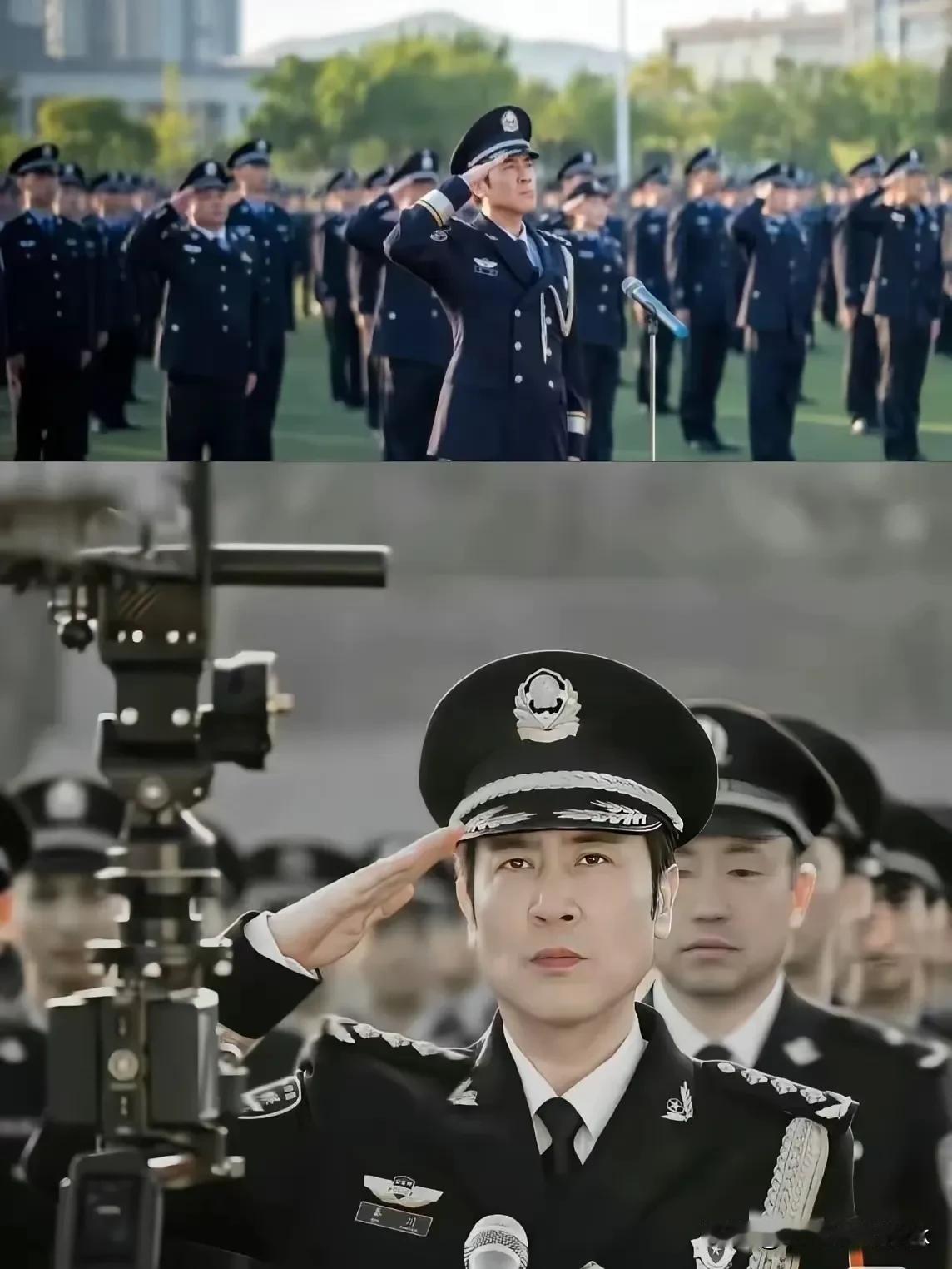 《我是刑警》秦川穿警服敬礼这一幕，直接删掉了[灵光一闪]

盲猜这一幕应该是大结