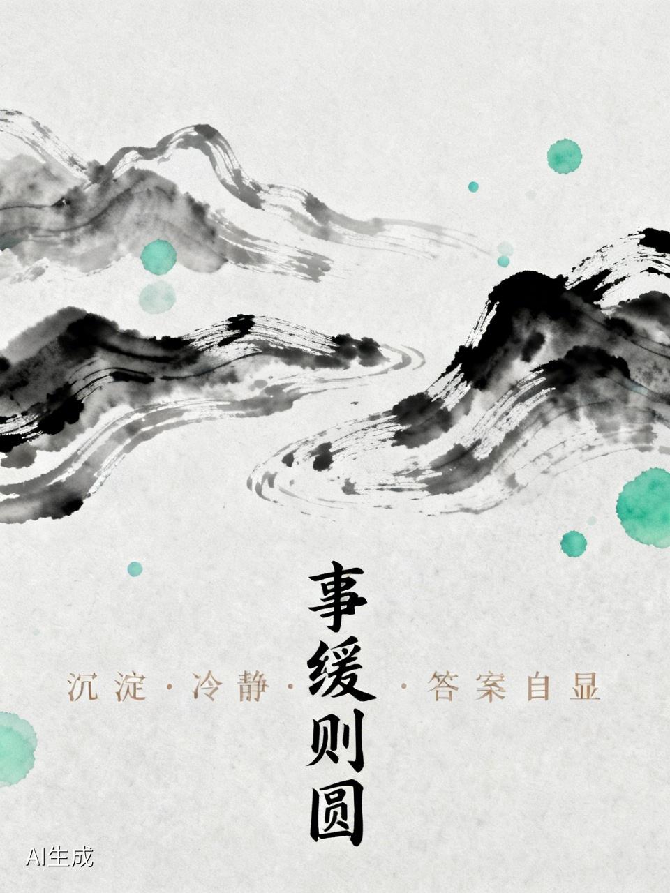 嘿，我突然发觉，“事缓则圆”这话还真不假。

慢慢琢磨才懂，“事缓则圆”那可是顶