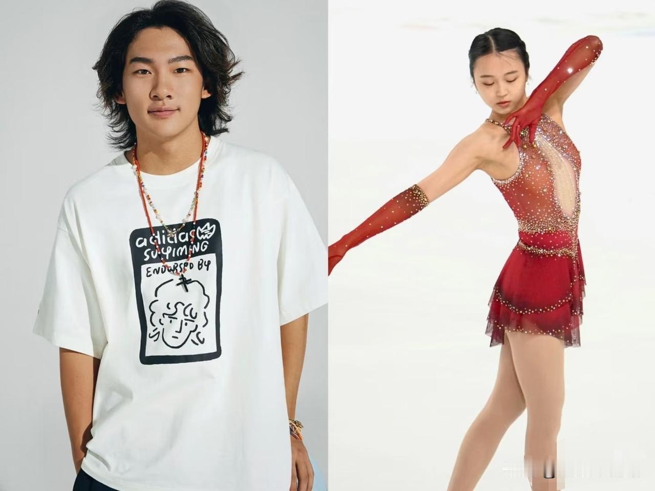 好奇查了一下苏翊鸣的女友朱易，
不查不知道，一查直接服气了。
这姑娘出生于200