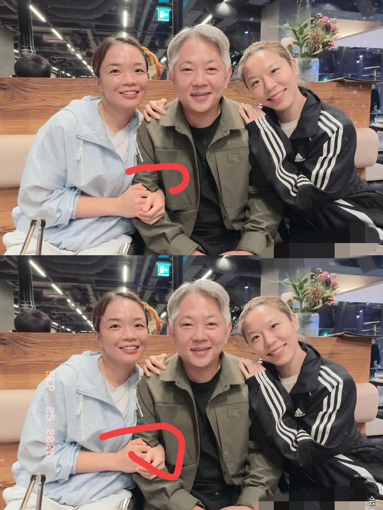 好温暖的一幕！

原来没想到，正在参加韩国羽毛球公开赛的女双陈清晨贾一凡一起去看