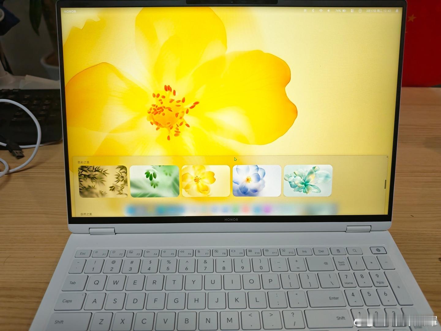 Windows本这是开始玩预装主题了么官方这么改，不知道微软会不会有意见采用全新