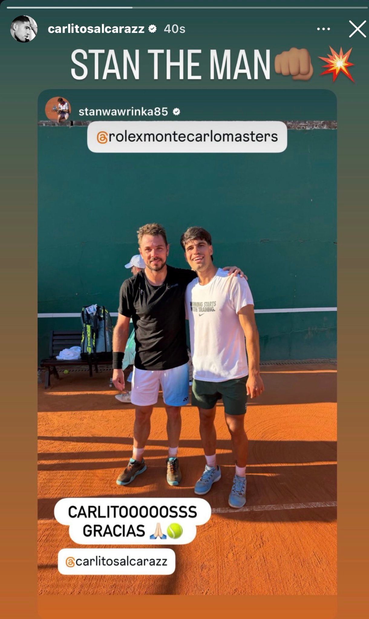 Tennis God，please make it happen！蒙特卡洛大师赛