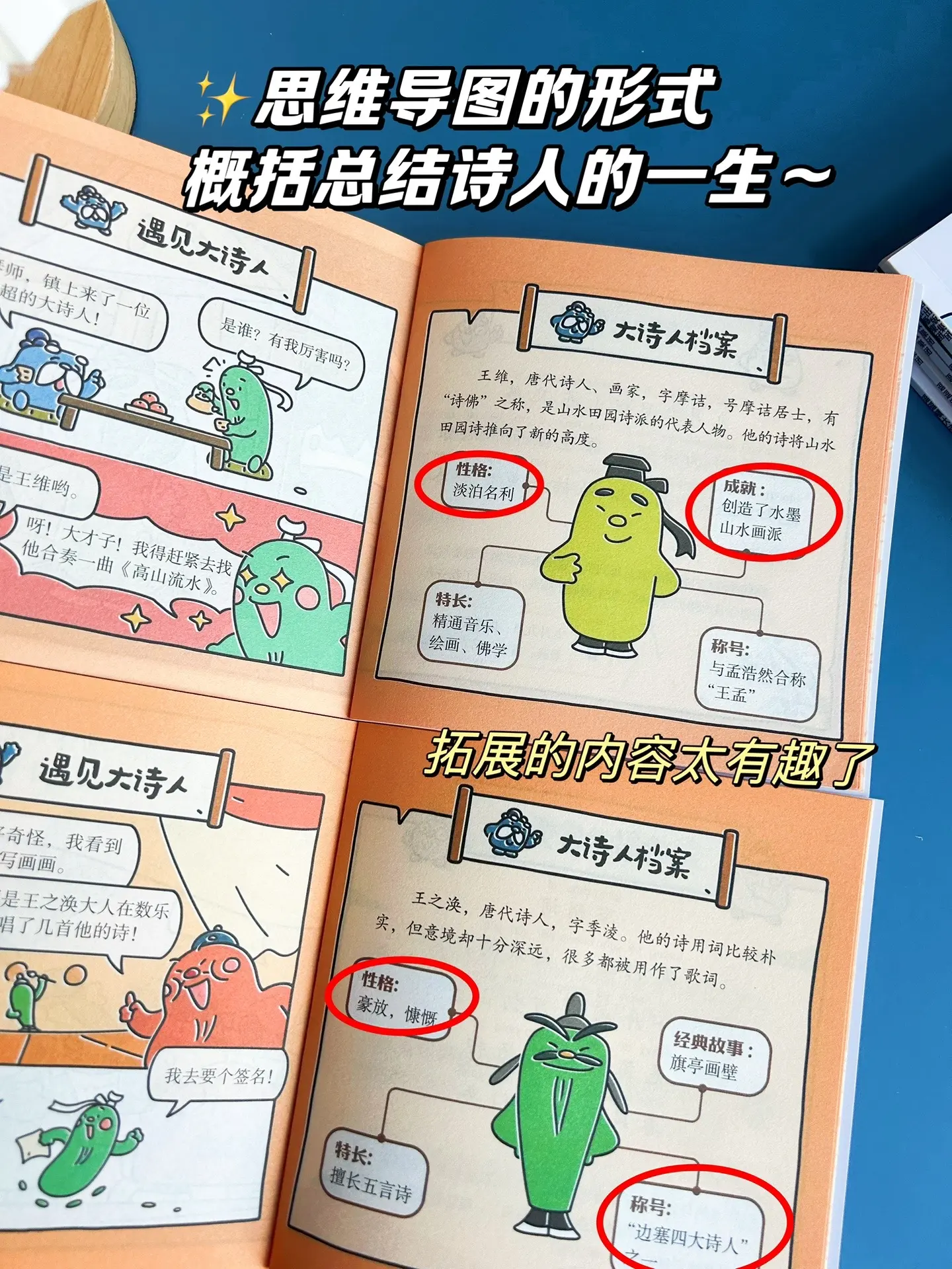 逗逗镇的绘本真的绝了！秒懂古诗词！每个诗人都有具体的形象和标签，阅读的...