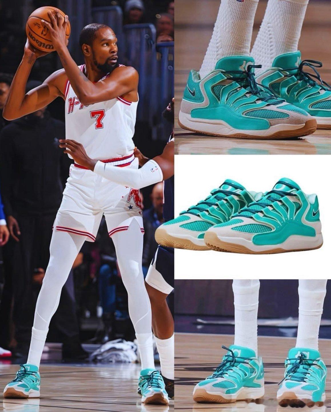 凯文·杜兰特昨天上脚KD 18 "Wanda"配色战靴👀该配色灵感源自其传奇母