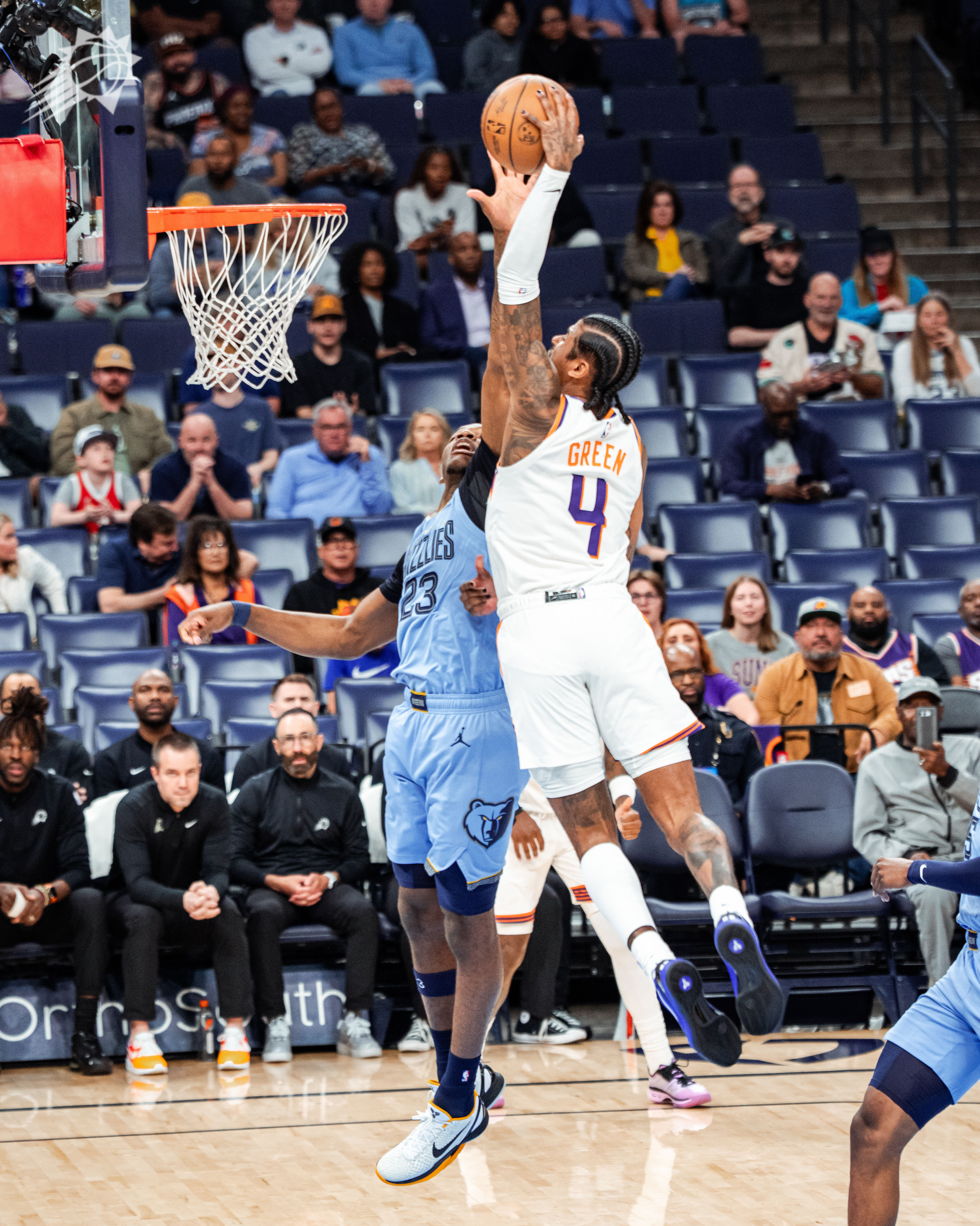 JG第一球是：隔扣啊！！！！💥💥菲尼克斯太阳 ｜旭日东升 ｜太阳vs灰熊