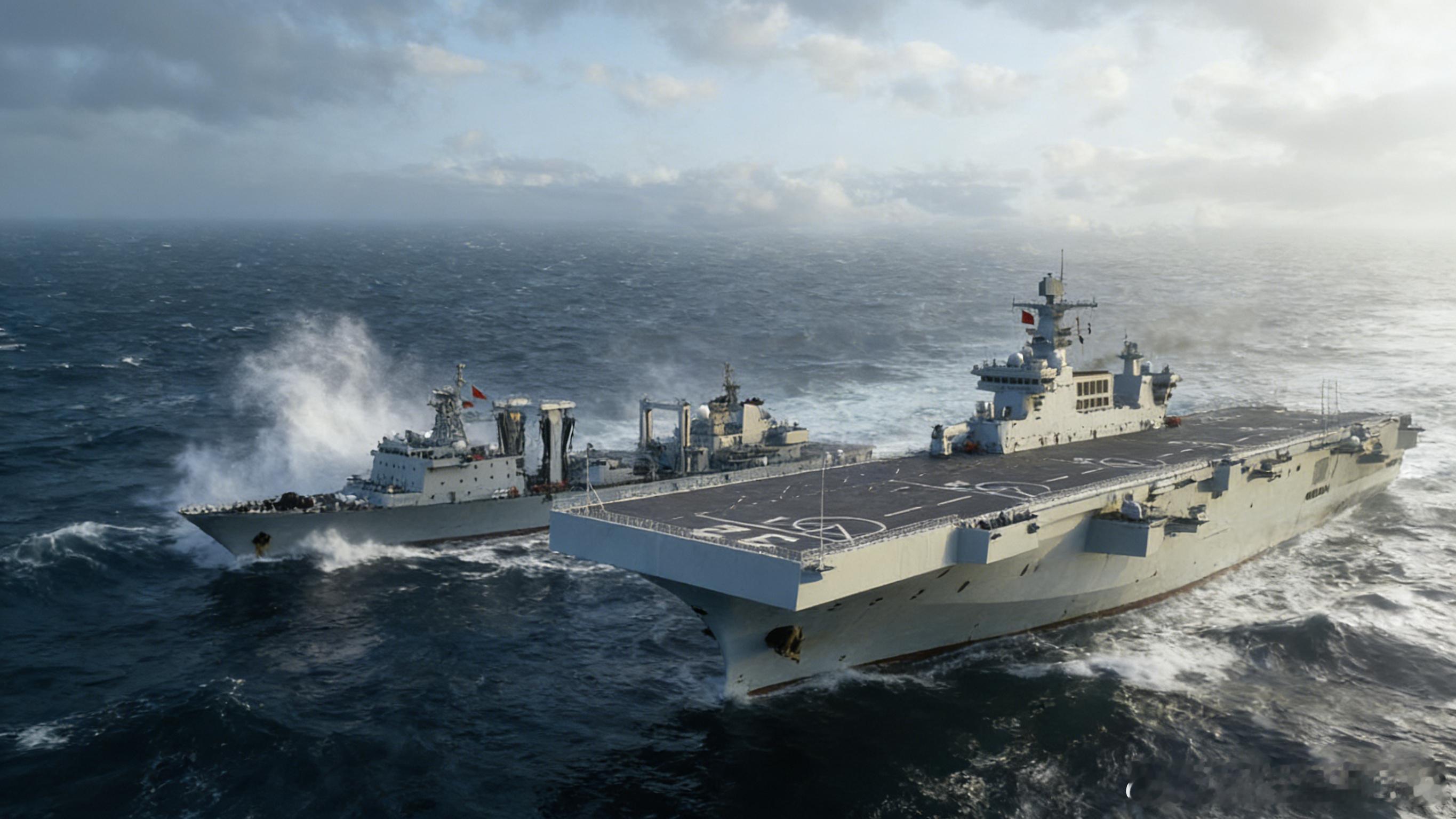 迎风踏浪的中国海军 