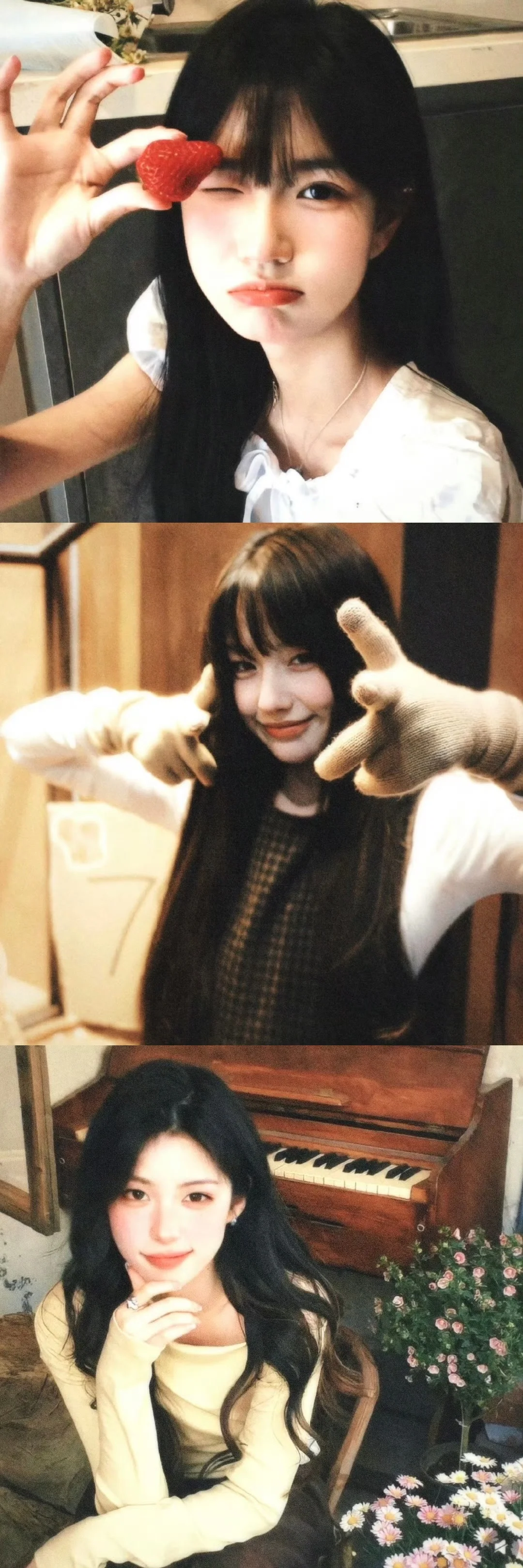 存一些氛围感甜妹拍照姿势📸！