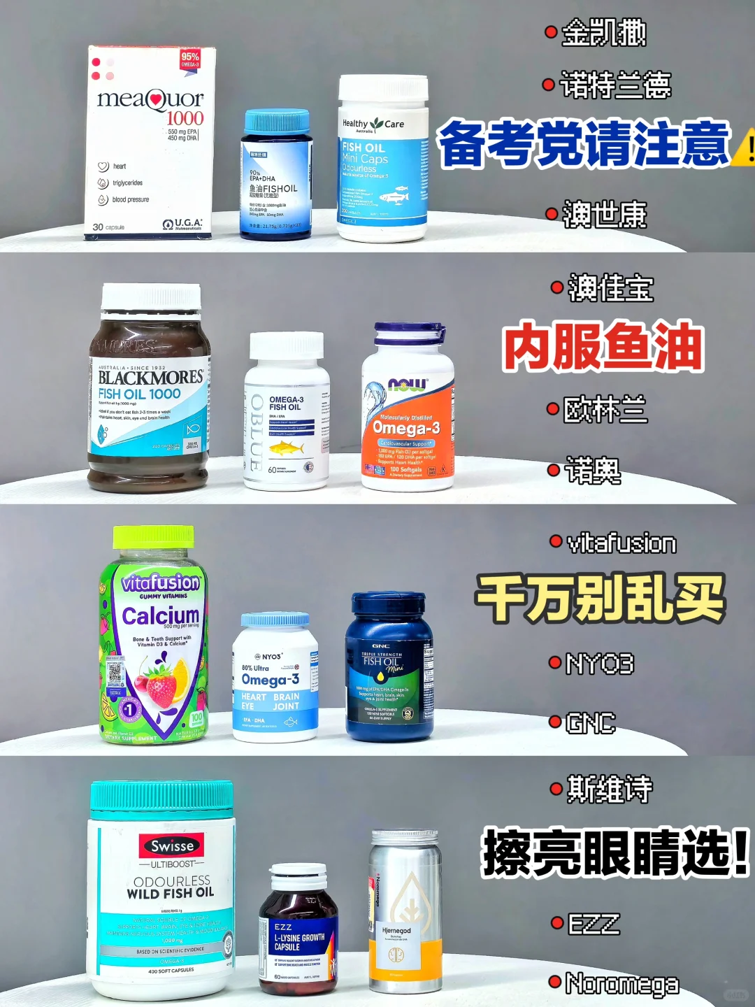 深扒备考内服鱼油！盲目跟风易踩雷！