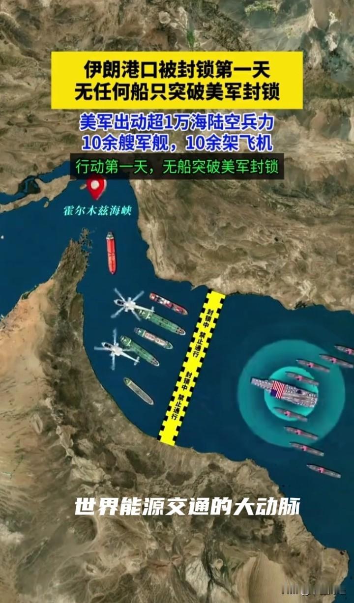 霍尔木兹海峡被美军封锁，拦下了世界能源运输的交通线，而马六甲海峡又与相关国家签订