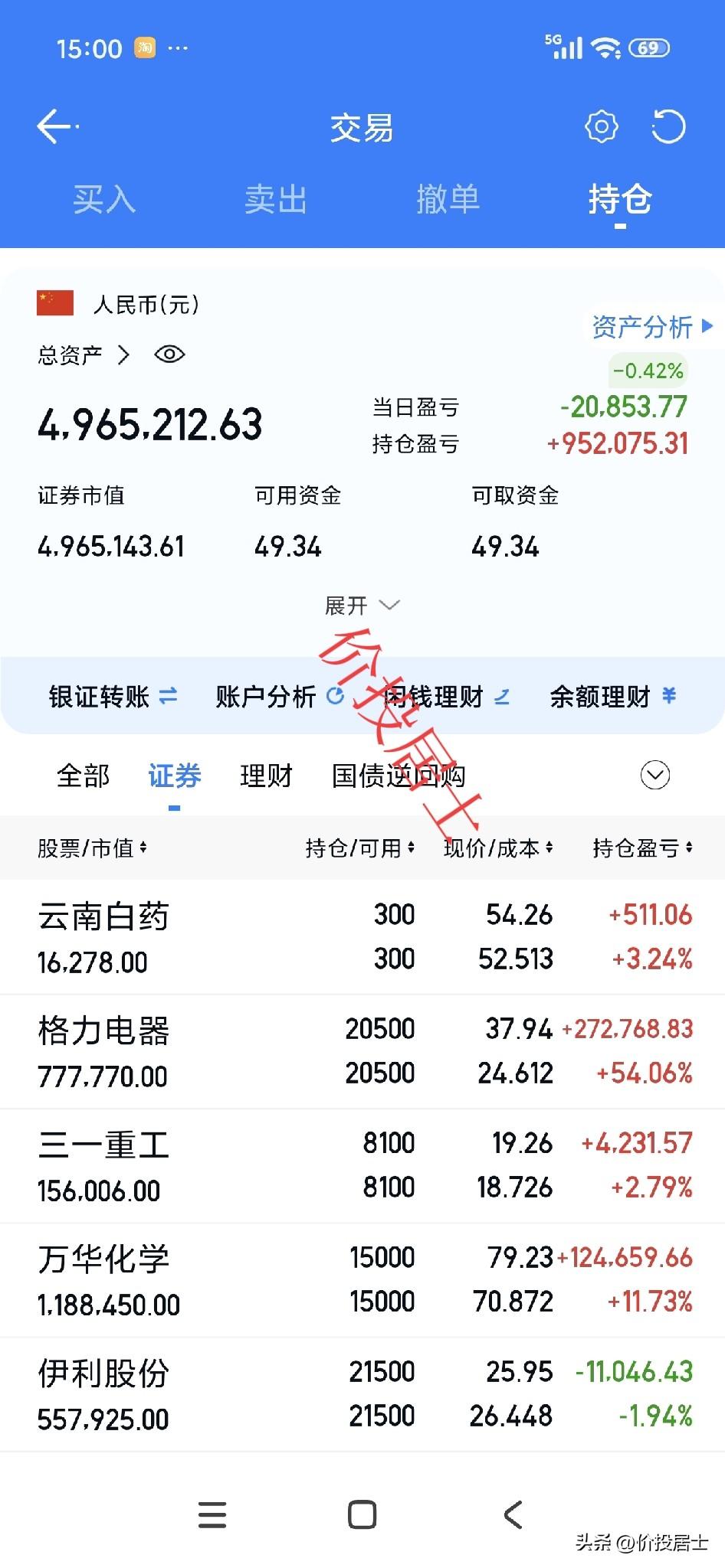 今天砸盘砸的还不够狠[捂脸]所以我也没补仓，看明天能继续狠狠的砸不，正好方便我补