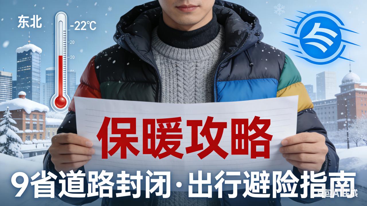 紧急！全国寒潮暴击升级：东北降温超14℃跌破-22℃，9省路段封闭，保暖+出行保