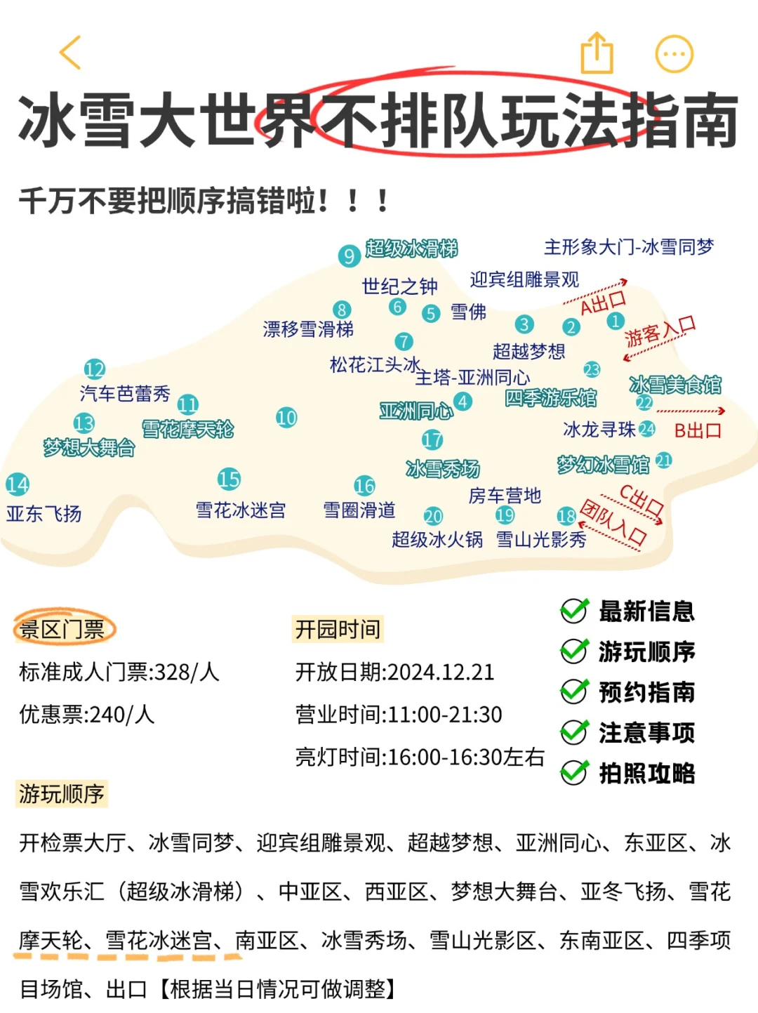 冰雪大世界2025年最新游玩指南|不排队版
