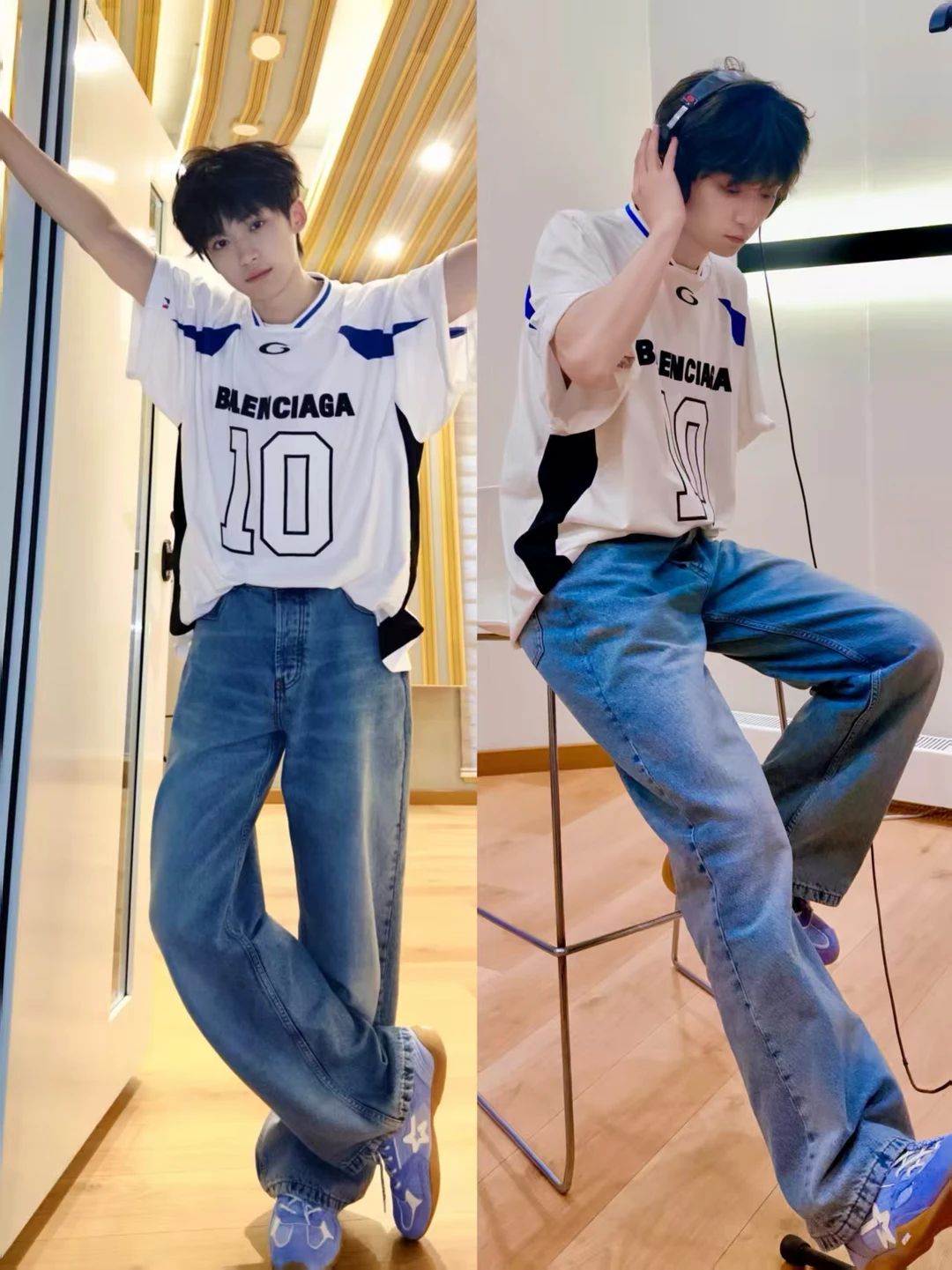 谁懂！梓渝这身运动风完全理想男友😍