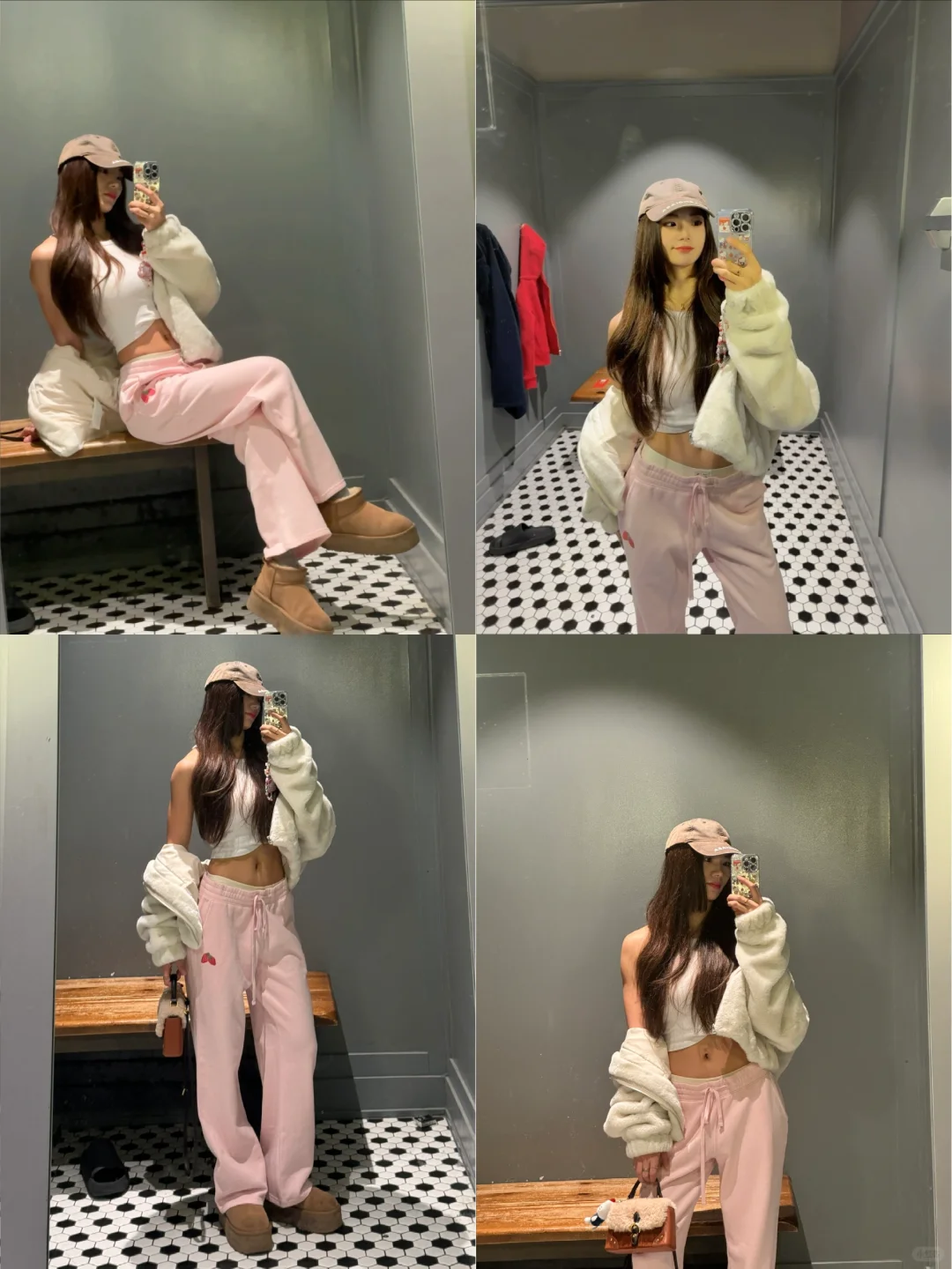 休闲风运动辣妹穿搭