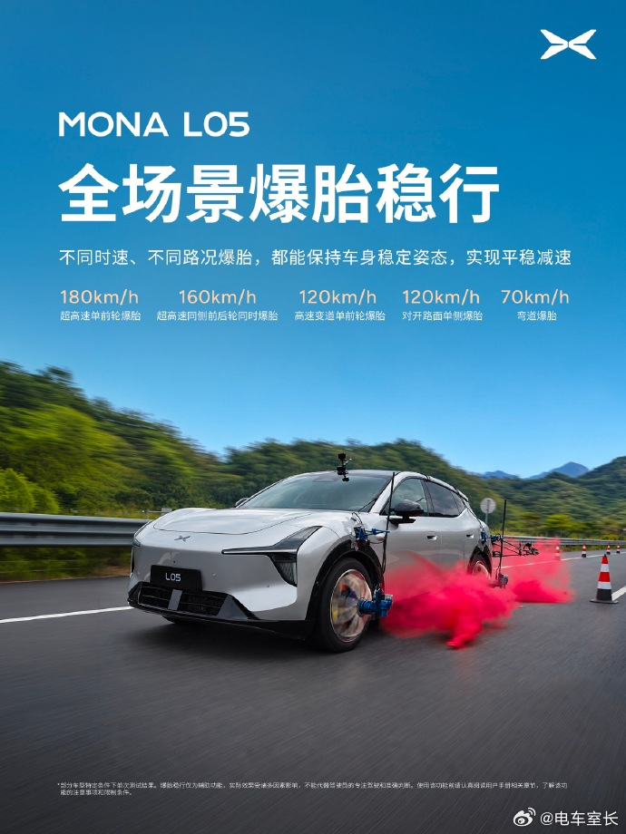 小鹏高管实测MONAL05超高速爆胎 之前比较细致地体验了MONA L03，觉得