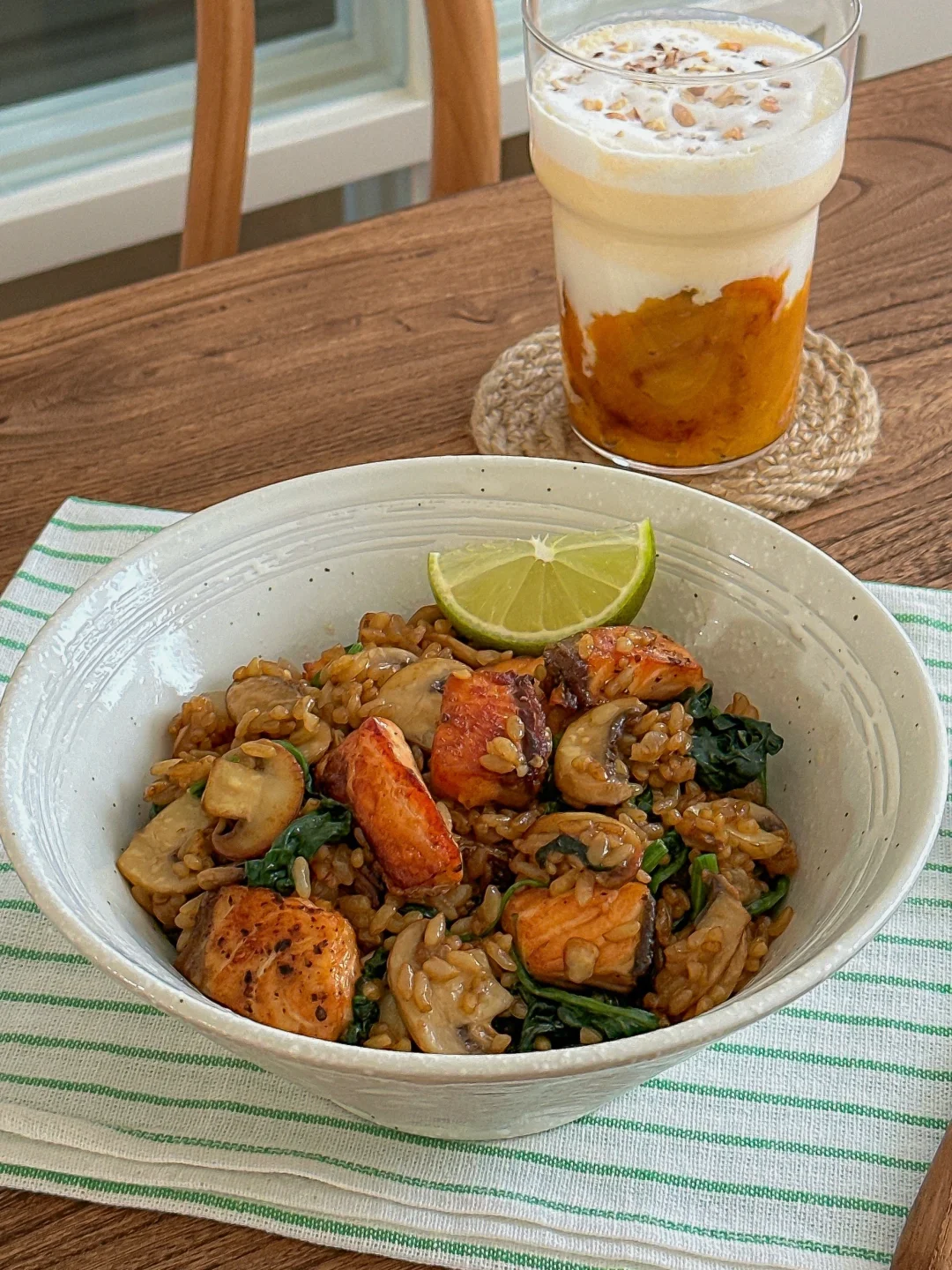 一定会爱上的三文鱼菌菇烩饭！