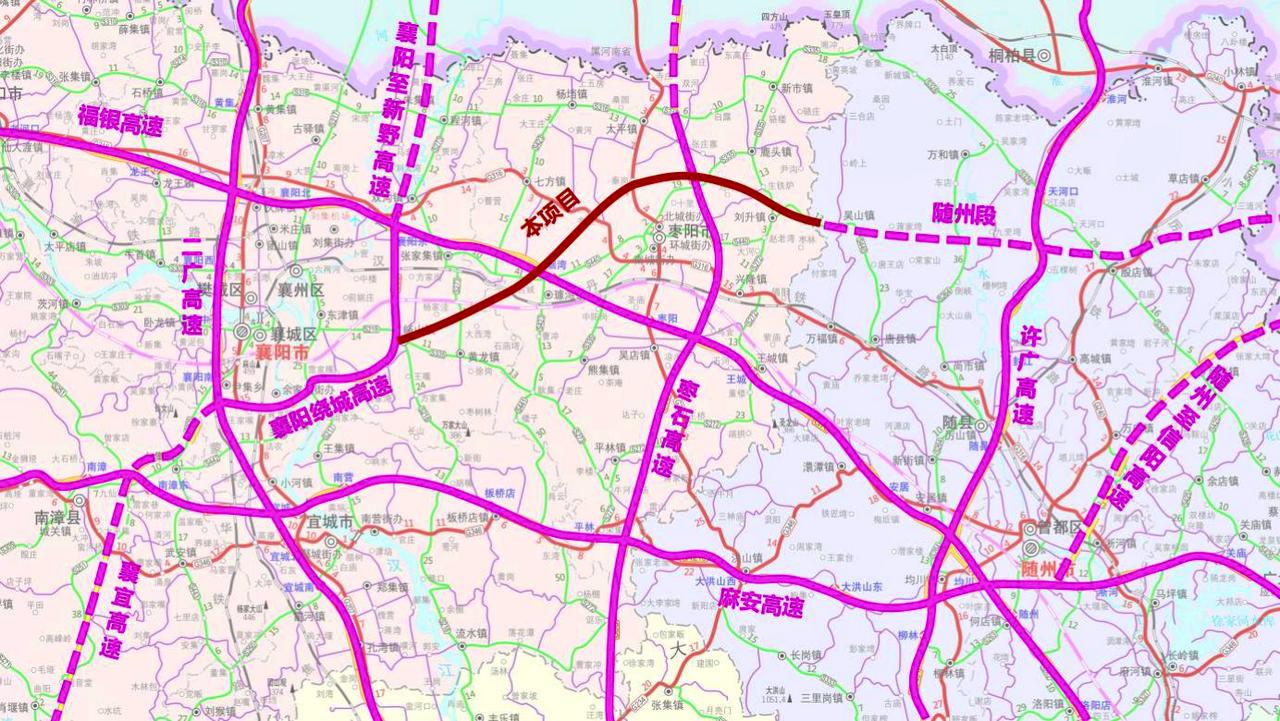 【和县至襄阳高速公路襄阳段新建工程】正在抓紧推进，建设工期36个月。全长约76千