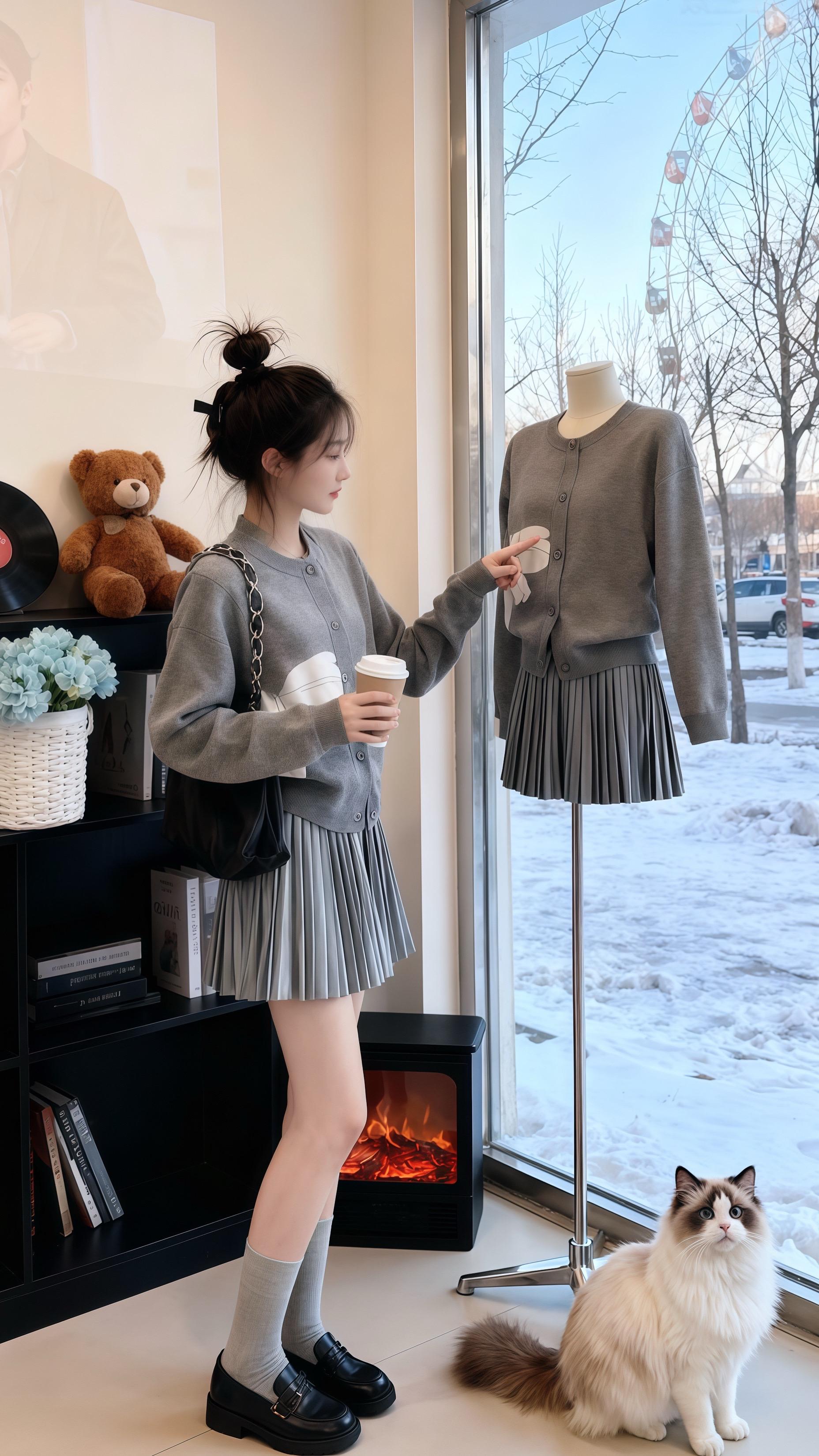 气质穿搭通勤穿搭万能配色公式秋天变时髦就从韩系穿搭开始早秋冷冽又随性的...