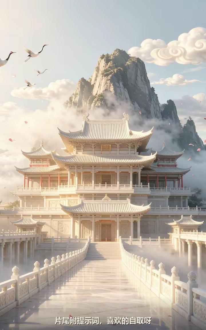 用AI画了刻在国人骨子里的天宫。5张天宫壁纸免费拿，能直接抄的提示词全在最后一张