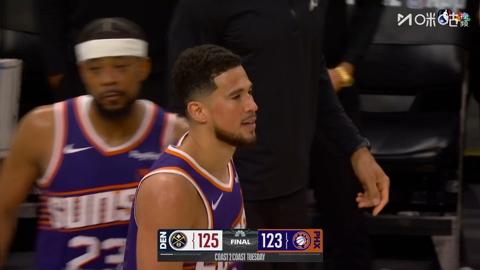 约老师准绝杀太阳最后布克机会出来了可惜没投进