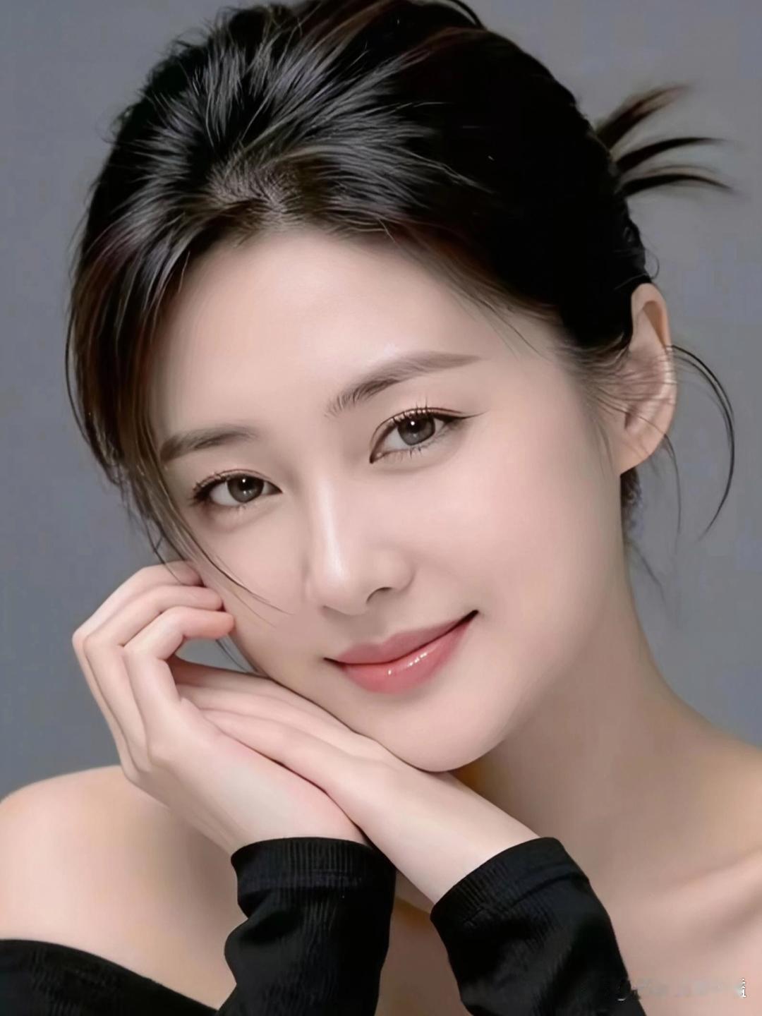 这女子说不定见一次就会让人记忆半辈子，有着往复映入眼帘醉人的面孔！属于喜欢微笑的