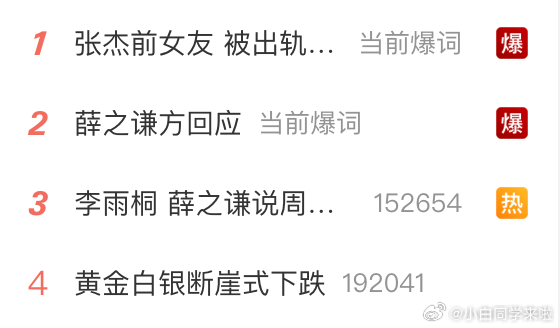 张杰前女友 被出轨是事实，微博好久没这么热闹了