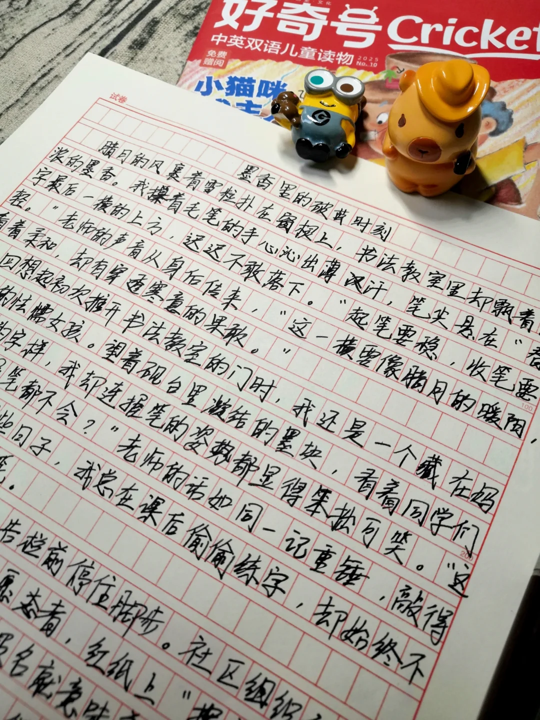 《墨香里的破茧时刻》优秀作文分享