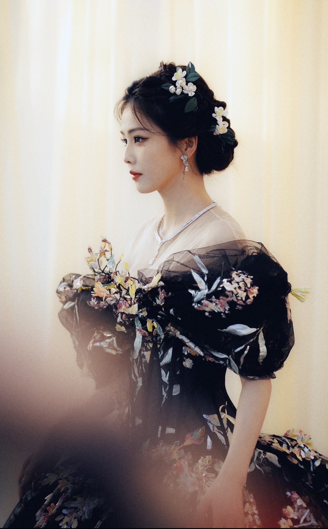 白鹿昨天三套，一套是色彩缤纷的黑，一套是五彩斑斓的白，还有一套是综合黑与白。总结