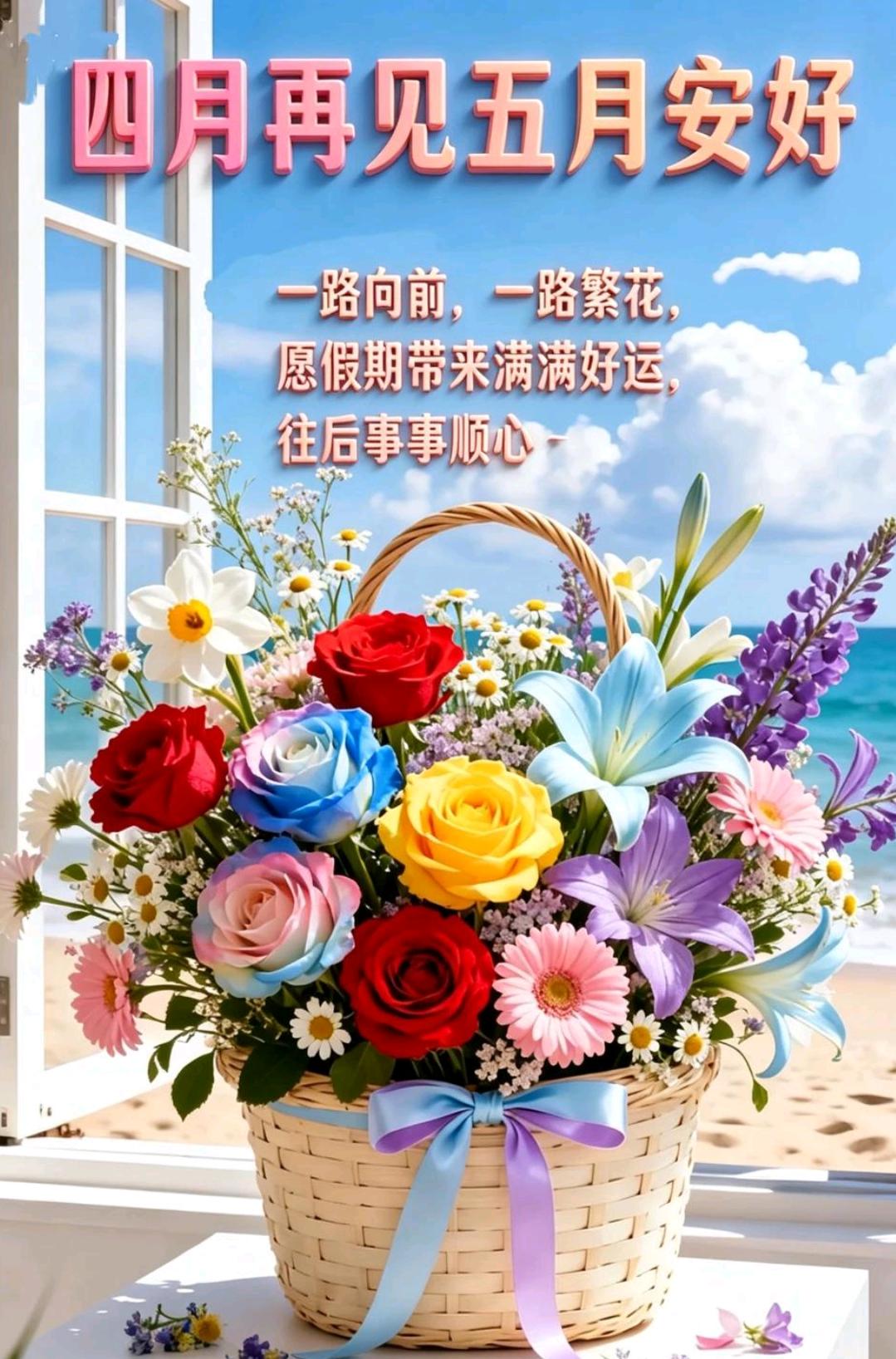 四月圆满收官，所有烦恼与遗憾尽数归零；五月扬帆启航，所有希望与梦想值得期待，愿我