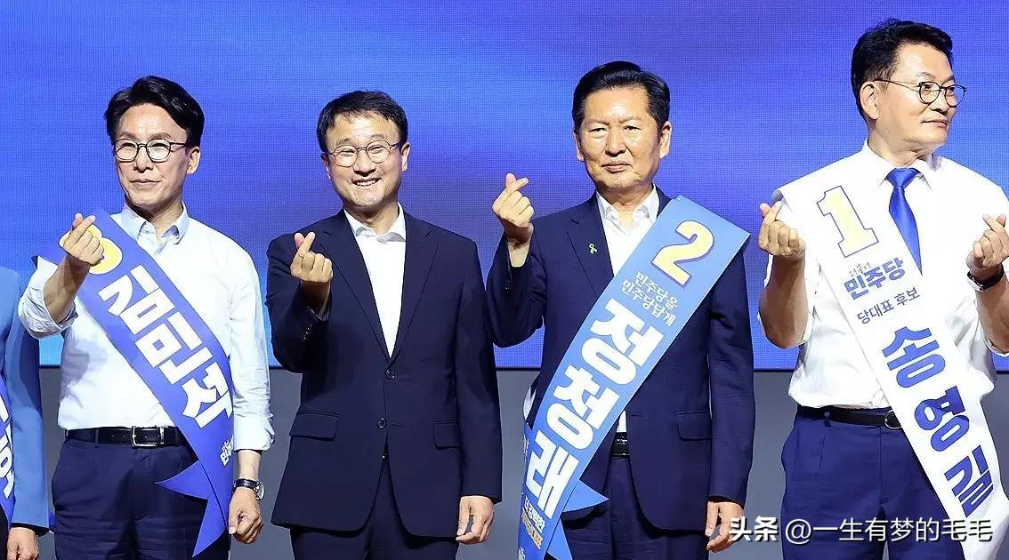 爆冷！郑清来家乡战场失守，金民锡忠清多地实现反超

8月1日，韩国共同民主党全党