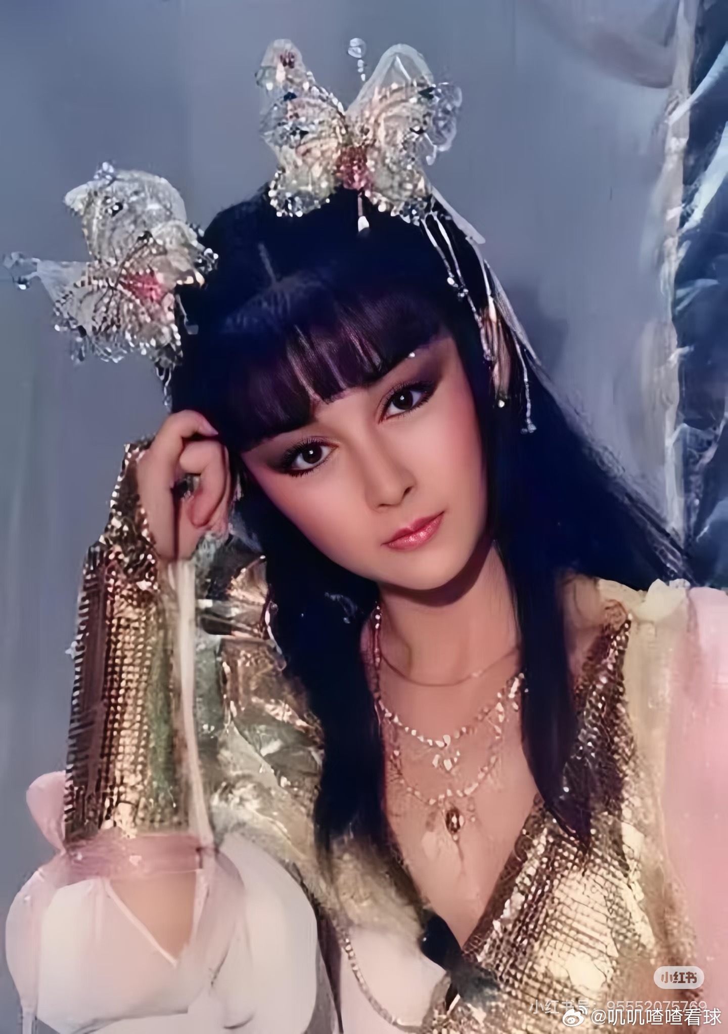 1985年《一代女皇》的武则天，潘迎紫从14岁演到80岁，少女的娇憨、女皇的霸气